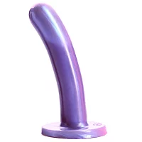 Tantus Silk Silicone Dildo Medium 5.3 Inch Purple
