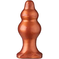 Tantus Severin Super Soft Large Butt Plug 5.9 Inch Orange