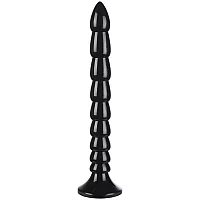 Ouch Stacked Anal Snake 13.2 Inch Black