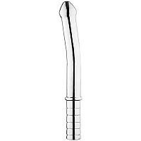 Kiotos Mega Stainless Steel Slightly Curved Dildo 12 Inch Silver