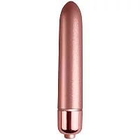 Rocks Off RO90 mm Touch of Velvet 10Speed Bullet Vibrator 3.5 Inch Rose Gold