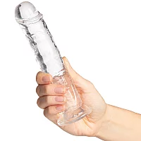 Willie City Realistic Clear Dildo with Suction Cup 7.1 Inch Clear