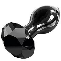 Icicles No 78 Glass Butt Plug 3.5 Inch Black