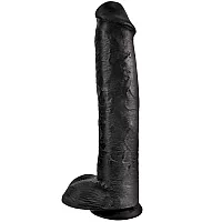 King Penis Realistic Dildo with Balls 14.2 Inch Black