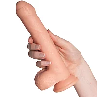 Willie City Classic Uncut Realistic Dildo 8.6 Inch Nude
