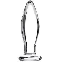 Sinful BumBum Glass Butt Plug Medium 4.7 Inch Clear