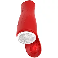 Hidden Desire Fusion X Super Suction Nutbuster Triple Masturbator Red