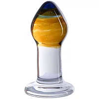 Joyride Premium GlassiX 09 Glass Butt Plug 3.7 Inch Mixed colours