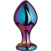 Sinful Rainbow Glass Butt Plug 3.5 Inch Mixed colours