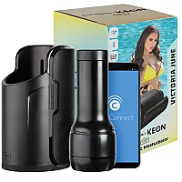 Kiiroo Keon WiFi and Feel Victoria June Combo Set Black