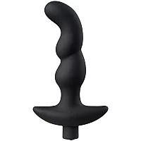 Sinful Rippled Rechargeable Prostate Vibrator Black