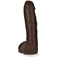 Doc Johnson Signature Penises Realistic Bam Dildo 13.4 Inch Brown