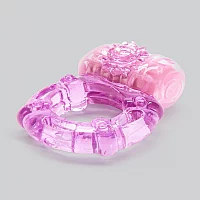 BASICS Vibrating Waterproof Cock Ring Purple