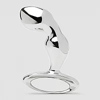 njoy Pure Fun Stainless Steel PSpot Butt Plug Silver