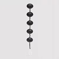 Smooth Latex Anal Power Jiggle Balls Black