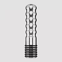 ElectraStim Bi Polar Electrosex Wave Metal Dildo 7 Inch Silver