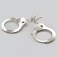 Fifty Shades of Grey You. Are. Mine. Metal Handcuffs Silver