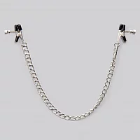 Bondage Boutique Adjustable Nipple Clamps Silver