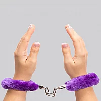 Lovehoney Purple Furry Handcuffs Purple