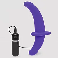 Lovehoney Double Duty Vibrating DoubleEnded StrapOn Dildo Purple