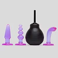 BASICS Anal Play Butt Plug Kit 4 Piece Purple
