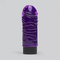 BASICS Beginners Realistic Dildo Vibrator 5 Inch Purple