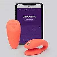 WeVibe Chorus App and Remote Controlled Rechargeable Couples Vibrator Orange