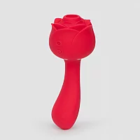 Lovehoney Floral Fantasy Rose Clitoral Suction Stimulator with GSpot Vibrator Red