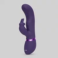 Vive MAY Rechargeable Pulsing Silicone Rabbit Vibrator Purple