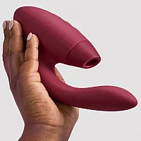Womanizer Duo 2 Rechargeable Silicone G Spot and Clitoral Stimulator Red
