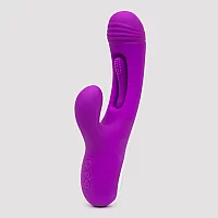Lovehoney Flutter Bunny Rechargeable Silicone Flickering Rabbit Vibrator Purple