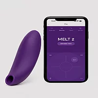 We Vibe Melt 2 App Controlled Rechargeable Clitoral Vibrator Purple