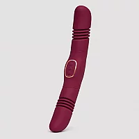 Loveline Rechargeable DoubleSided Thrusting Vibrator Red