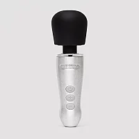 Doxy Go Extra Powerful Rechargeable Travel Mini Wand Massager Silver