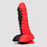 Fantasy Fire Mutant Silicone Dildo Red