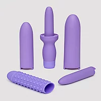 Dr. Laura Berman® Rechargeable Dilators™ Set of 4 Locking Sizes Plus Sleeve Purple