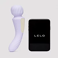 Lelo SWITCH App Controlled Double Ended Textured Wand Vibrator Purple