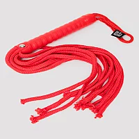 Sportsheets Red Rope Flogger Red