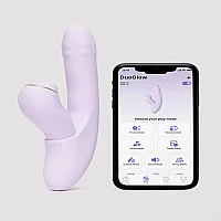 Svakom DuoGlow App Controlled All in 1 Rabbit Vibrator Purple