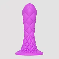 SILEXD Dreamy Fantasy Dual Density Scaly Dragon Silicone Dildo 7 Inch Purple