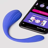 Connect App Controlled Wearable Vibrating Love Egg and Kegel Exerciser Purple