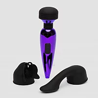 Lovehoney Purple Power Mini Massage Wand Vibrator Kit 4 Piece Purple