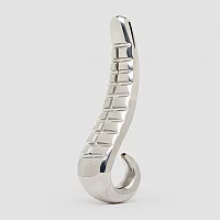 Devils Tongue Stainless Steel Dildo Silver