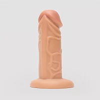 Lifelike Lover Basic Realistic Suction Cup Dildo 6 Inch Flesh Tan