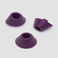 Womanizer X Lovehoney InsideOut Replacement Heads 3 Pack Purple