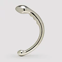 Le Wand Hoop GSpot DoubleEnded Stainless Steel Dildo Silver