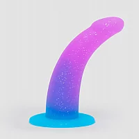 Lovehoney Glitter Silicone Dildo 6 Inch Purple