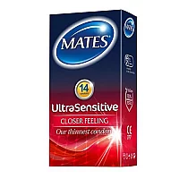 Mates Ultra Sensitive Condoms 14 Pack