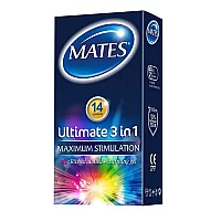 Mates Ultimate 3 in 1 Condoms 14 Pack