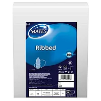 Mates Ribbed Condom 144 Bulk Pack